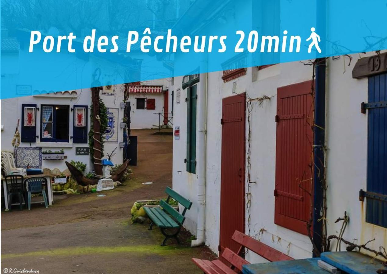 Lalanne Btz, Duplex Jardinet près de la Plage Biarritz Esterno foto